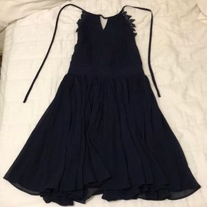 Navy open back party dress!